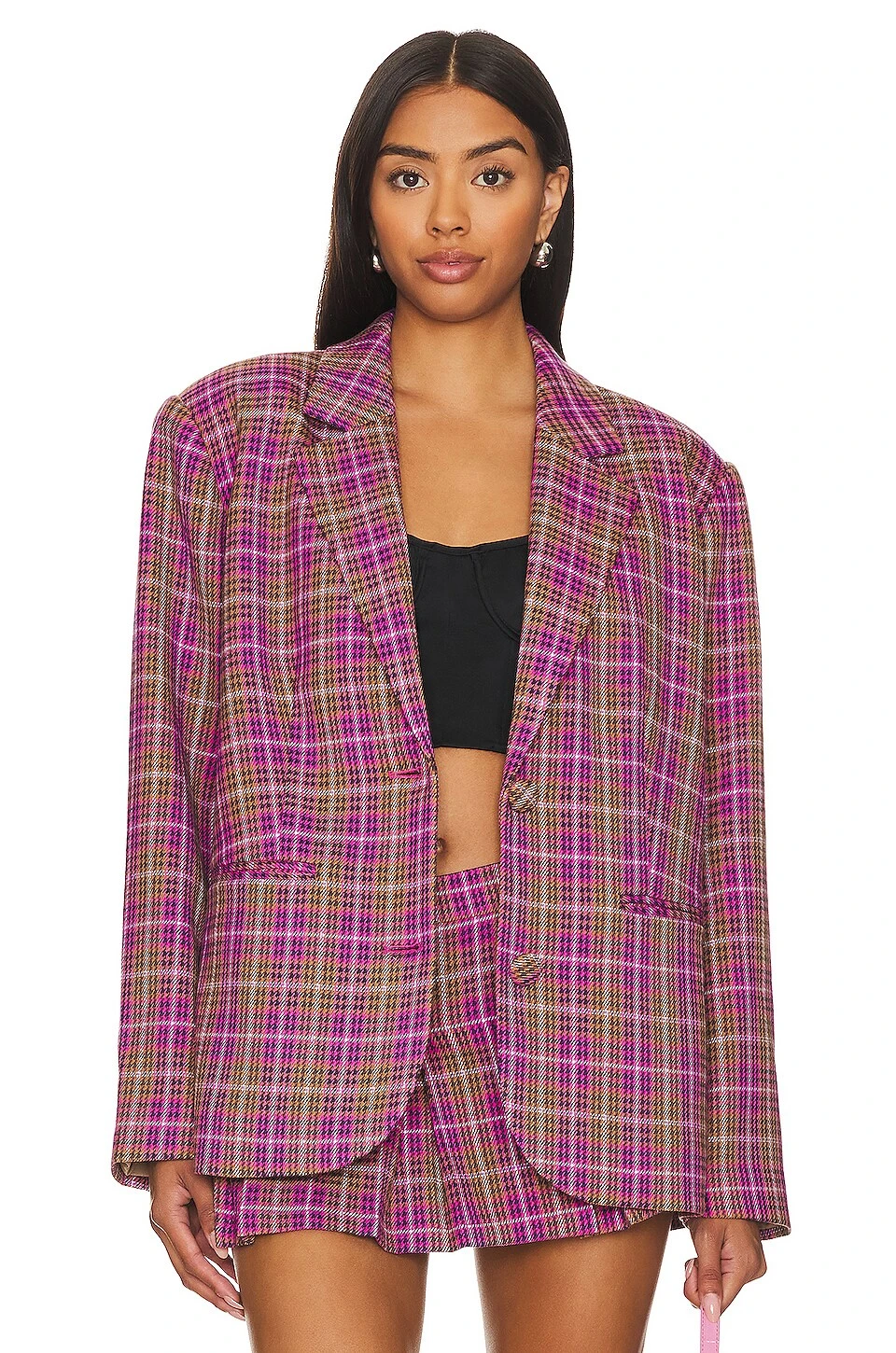 Heather Blazer Houndstooth Multi 3 Heather Blazer Houndstooth Multi