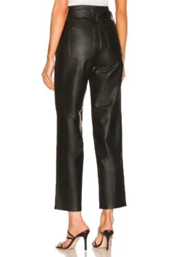 Kisha Leather Pant Black -Fashion Clothing Store LOVF WP565 V3