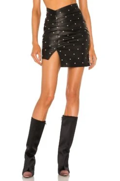 Valletta Mini Skirt Green 12 Valletta Mini Skirt Green -Fashion Clothing Store LOVF WQ551 V1