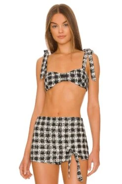 Winnie Bralette Black & Ivory