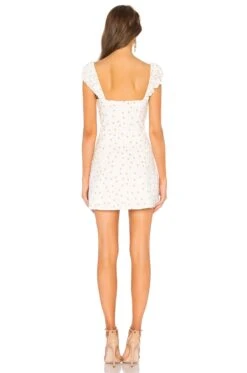 Polka Dot Fit & Flare Tan & White -Fashion Clothing Store LPAR WD214 V3