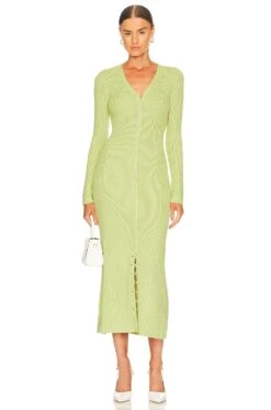 Kavala Sweater Dress Lime Green 13 Kavala Sweater Dress Lime Green -Fashion Clothing Store LPAR WD678 V1 1