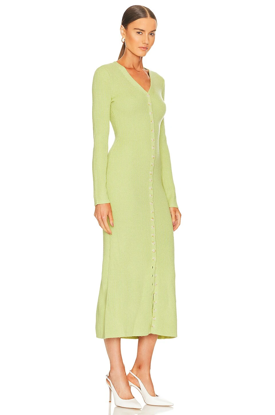 Kavala Sweater Dress Lime Green 4 Kavala Sweater Dress Lime Green - Image 2