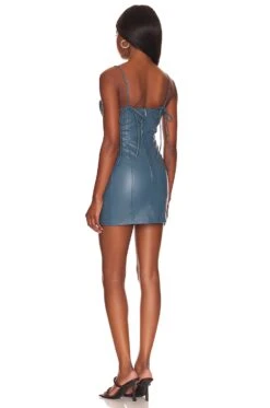 Cherie Mini Dress Sea Blue -Fashion Clothing Store LPAR WD718 V3