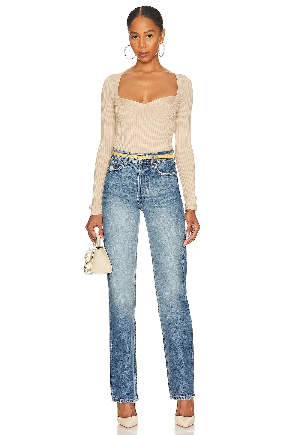 Accorsa Sweetheart Sweater Champagne 6 Accorsa Sweetheart Sweater Champagne - Image 4