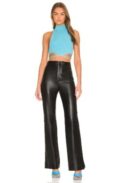 Lucia Leather Pant Black -Fashion Clothing Store LPAR WP210 V4