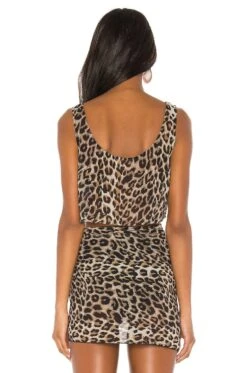 TOP CORTO TILLIE Leopard -Fashion Clothing Store LPAR WS295 V3