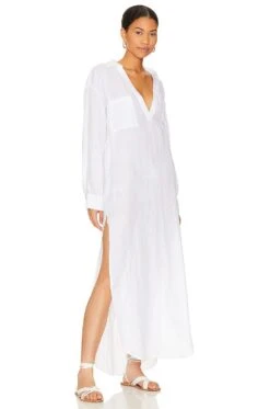 Capistrano Tunic White -Fashion Clothing Store LSPA WD349 V2