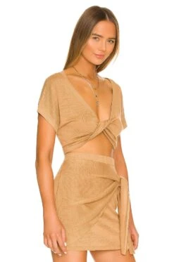 Riley Top Toffee -Fashion Clothing Store LSPA WS56 V2