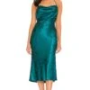 Mermaid Midi Dress Deep Teal