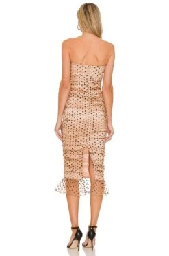 Eloise Midi Dress Dark Nude -Fashion Clothing Store MALR WD1116 V3