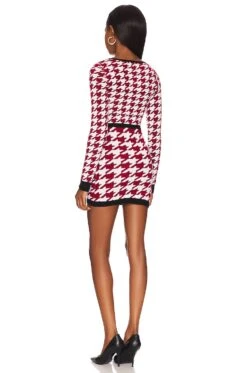 Sherry Mini Dress Red Multi -Fashion Clothing Store MALR WD1159 V3