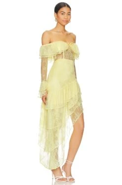 Maddalena Gown Yellow -Fashion Clothing Store MALR WD1258 V2