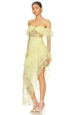 Maddalena Gown Yellow -Fashion Clothing Store MALR WD1258 V3