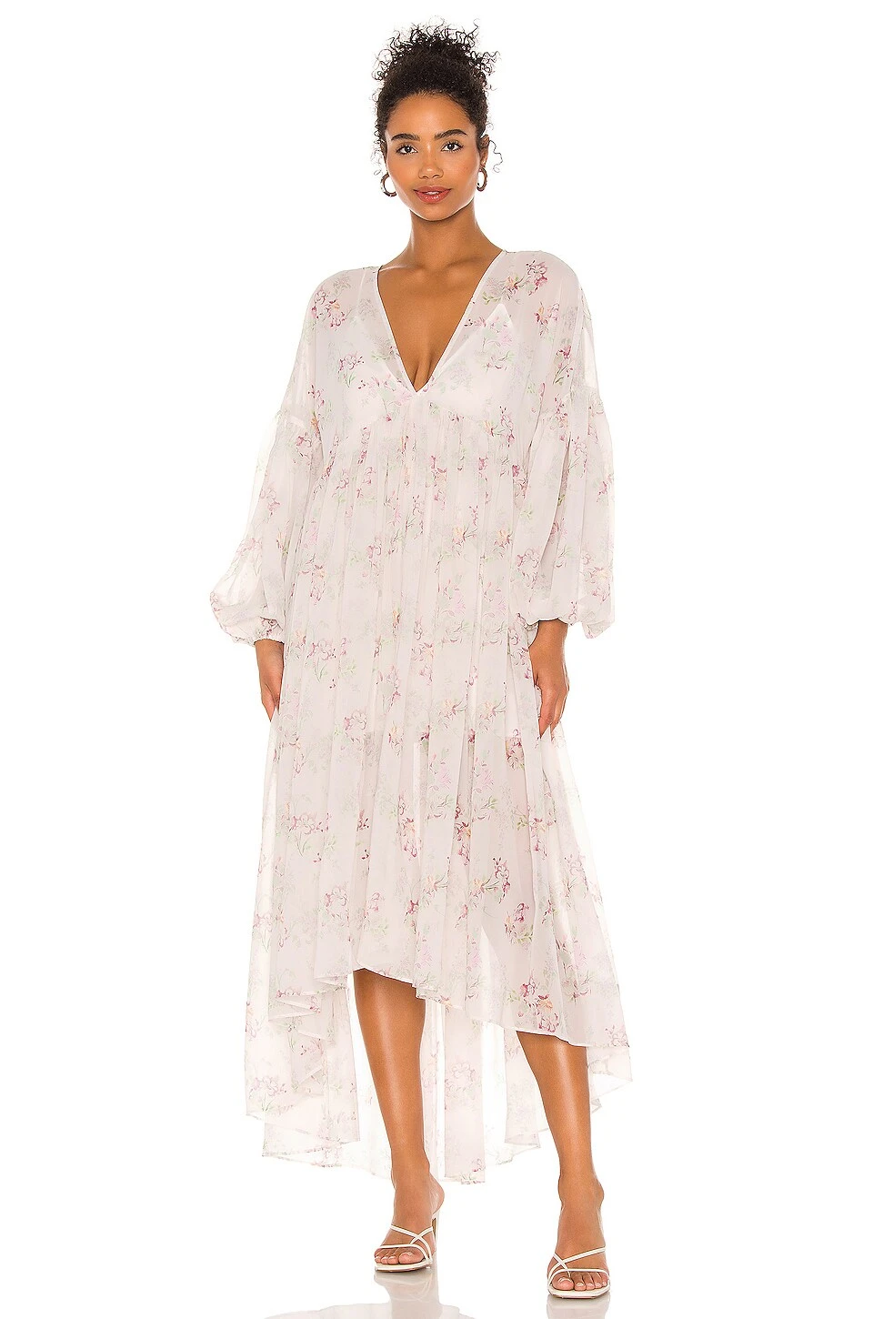 The Foat Midi Dress Lavender Floral 3 The Foat Midi Dress Lavender Floral