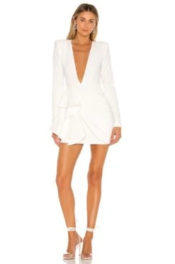 X REVOLVE Fena Mini Dress Ivory -Fashion Clothing Store MELR WD195 V1 1