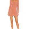 X REVOLVE Franky Mini Dress Mauve -Fashion Clothing Store MELR WD200 V1