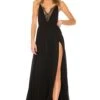 X REVOLVE Justin Gown Black 2 X REVOLVE Justin Gown Black -Fashion Clothing Store MELR WD3 V1