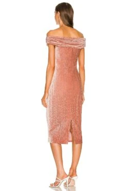 X REVOLVE Nicola Midi Dress Mauve -Fashion Clothing Store MELR WD521 V3