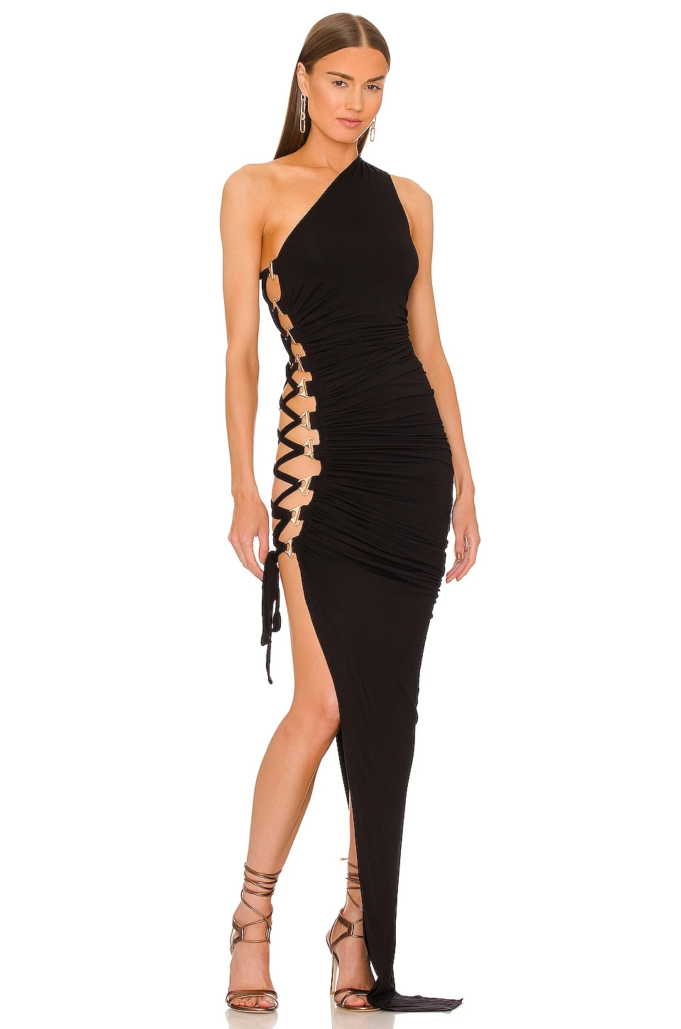 X REVOLVE Merrick Maxi Dress Black 3 X REVOLVE Merrick Maxi Dress Black