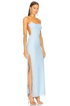 X REVOLVE Nolan Maxi Dress Light Blue -Fashion Clothing Store MELR WD663 V3