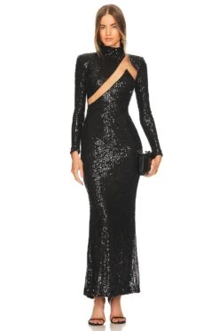 X REVOLVE Houston Gown Black