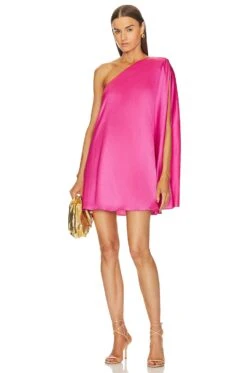 X REVOLVE Barbara Mini Dress Hot Pink -Fashion Clothing Store MELR WD862 V1 1