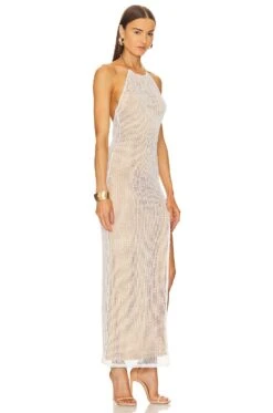 X REVOLVE Noomi Maxi Dress Ivory -Fashion Clothing Store MELR WD871 V2