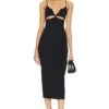 Jill Midi Dress Black 2 Jill Midi Dress Black -Fashion Clothing Store MFAR WD37 V1
