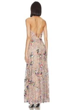 MILLY ПЛАТЬЕ С БЛЕСТКАМИ ODETTA Confetti 8 MILLY ПЛАТЬЕ С БЛЕСТКАМИ ODETTA Confetti -Fashion Clothing Store MILL WD1063 V3