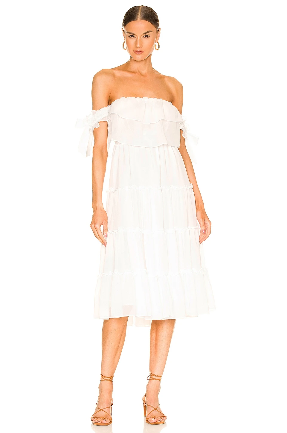 X REVOLVE Micaela Dress White 3 X REVOLVE Micaela Dress White