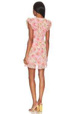 Lily Dress Blushing Flora -Fashion Clothing Store MISA WD669 V3