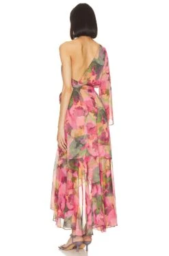 Sabrina Dress Watermelon Tourmaline 7 Sabrina Dress Watermelon Tourmaline -Fashion Clothing Store MISA WD707 V3