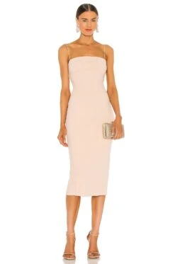X REVOLVE Irisa Dress Nude