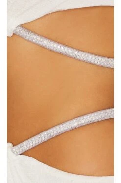 Alina Slinky Dress Ivory -Fashion Clothing Store MISR WD243 V4