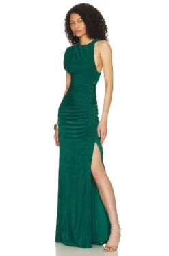 Chantria Slinky Gown Vintage Pine -Fashion Clothing Store MISR WD270 V3
