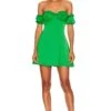 Randy Off Shoulder Dress Green 2 Randy Off Shoulder Dress Green -Fashion Clothing Store MOTO WD122 V1