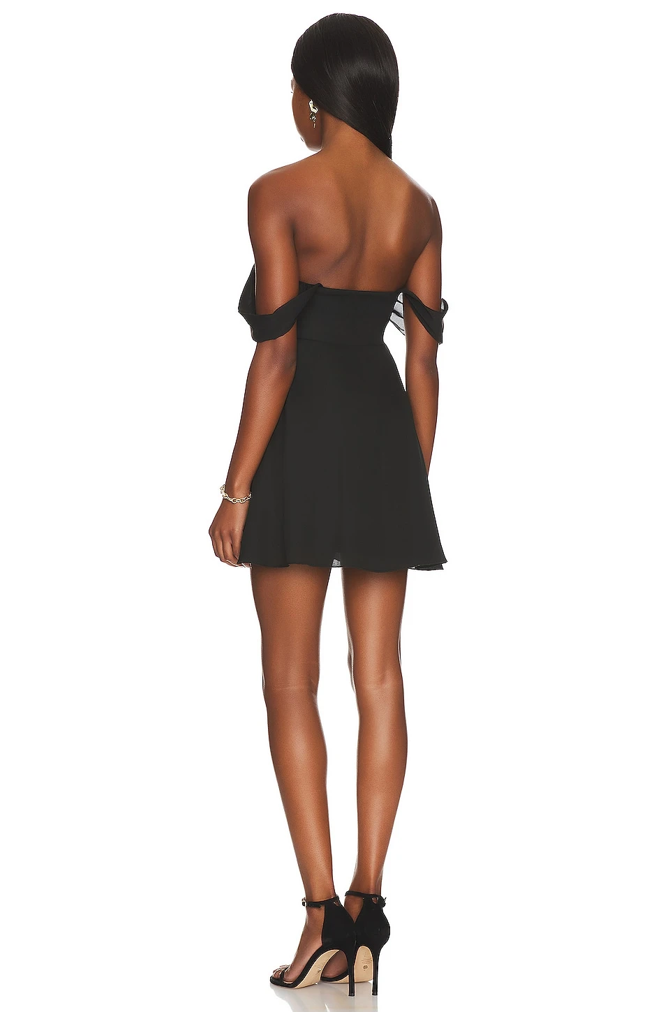 Makaela Babydoll Dress Black 5 Makaela Babydoll Dress Black - Image 3