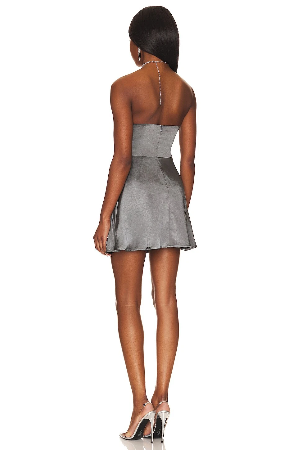 Talia Diamond Dress Grey 5 Talia Diamond Dress Grey - Image 3