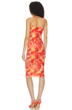 Basma Midi Dress Floral Multi -Fashion Clothing Store MOTO WD232 V3