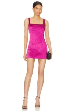 Orana Mini Dress Magenta 10 Orana Mini Dress Magenta -Fashion Clothing Store MOTO WD246 V1 1