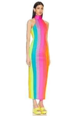 Maxi Dress Multicolor 7 Maxi Dress Multicolor -Fashion Clothing Store NARR WD15 V3