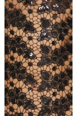 Moss Dress Black Sequin Lace -Fashion Clothing Store NARR WD8 V4