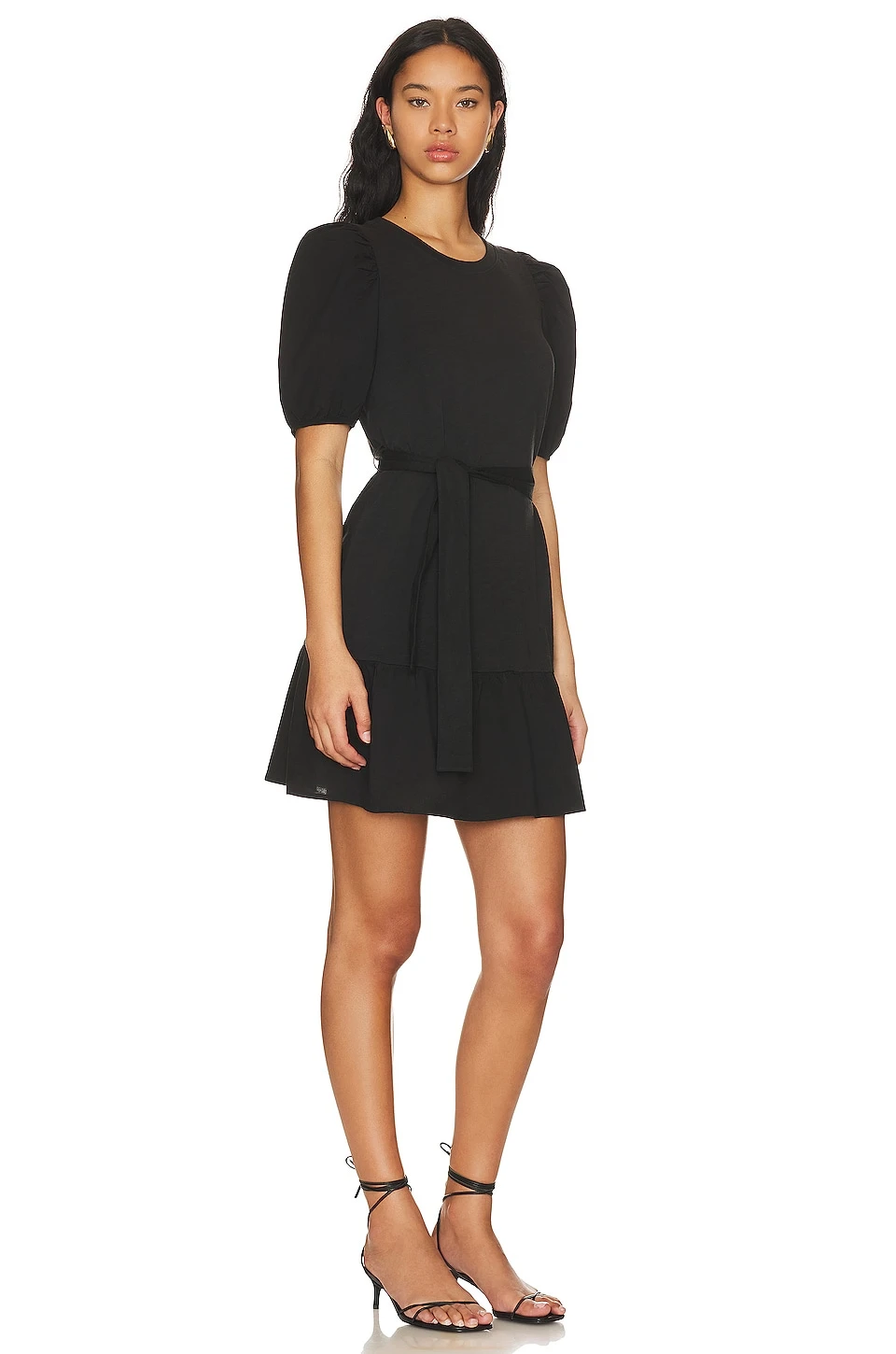 Evangeline Belted Mini Dress Jet Black 4 Evangeline Belted Mini Dress Jet Black - Image 2