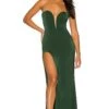 Marcel Bustier Gown Forest Green -Fashion Clothing Store NBDR WD2556 V1