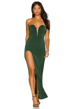 Marcel Bustier Gown Forest Green 9 Marcel Bustier Gown Forest Green -Fashion Clothing Store NBDR WD2556 V4
