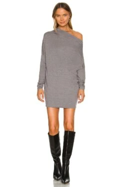 Cortado Dress Heather Grey -Fashion Clothing Store NBDR WD2559 V2