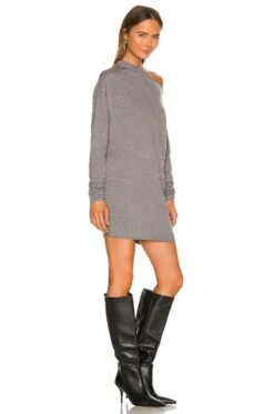 Cortado Dress Heather Grey -Fashion Clothing Store NBDR WD2559 V3