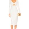 Gracen Midi Dress White -Fashion Clothing Store NBDR WD2645 V1