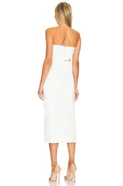 Noelia Midi Dress White -Fashion Clothing Store NBDR WD2806 V3